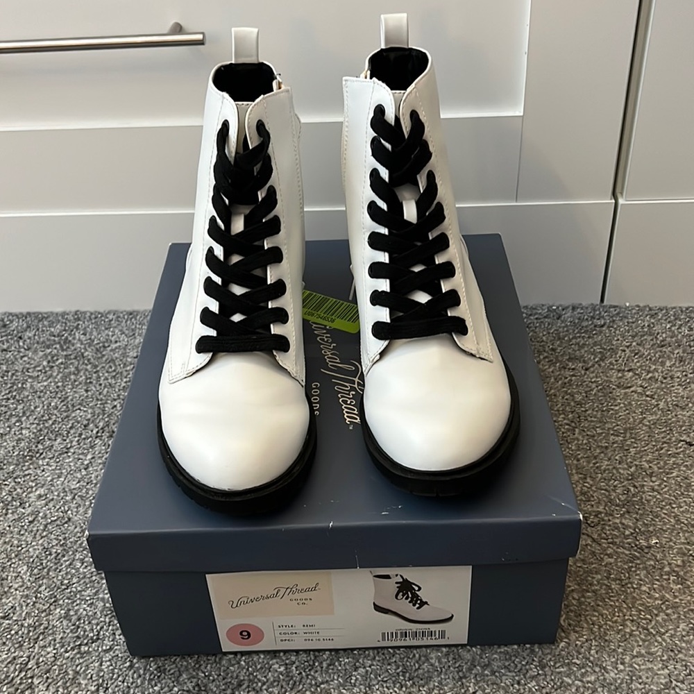 Faux leather Ankle booties. Used once